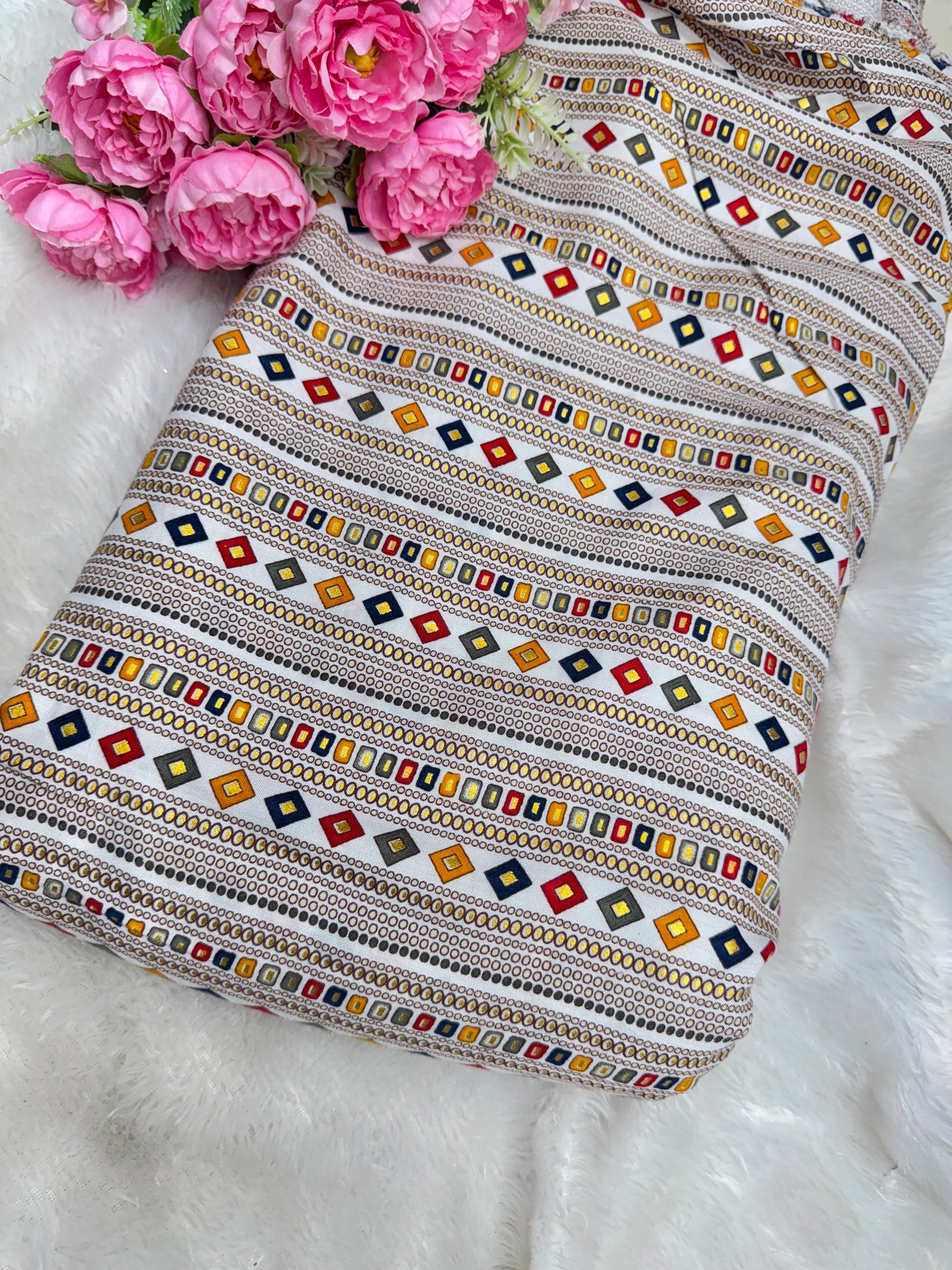 đź‘— beautiful đź’•printed rayon fabric premium quality 44width