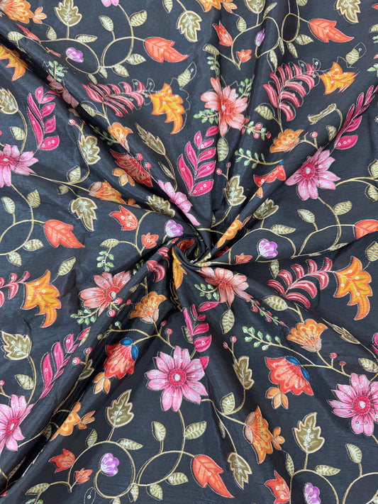 Chenon Fabrics Multi Colour Position Print Work 44 Width