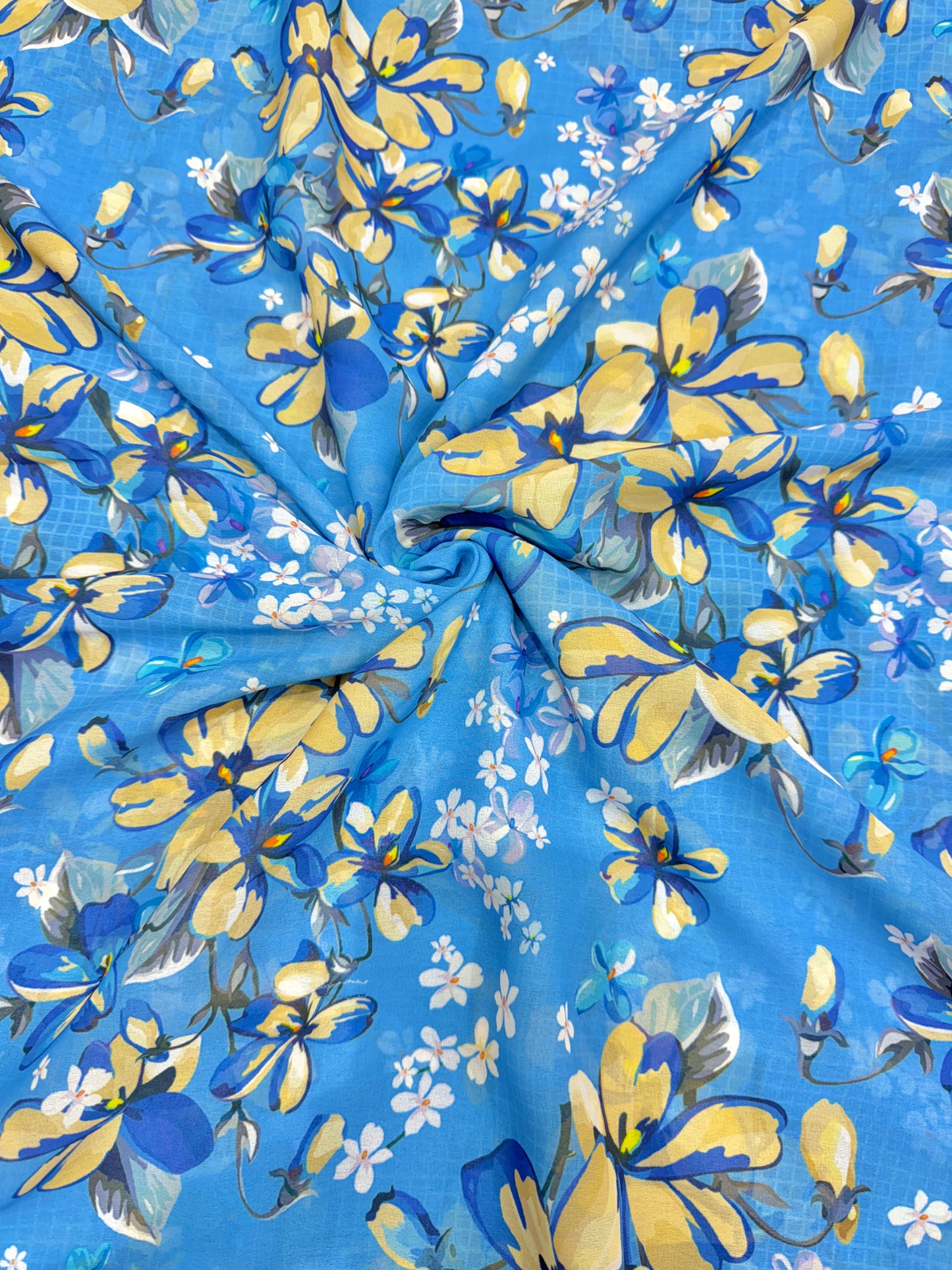 100% Soft 👗printed georgette,🥻Lightweight  44-45inch width Sare , Anarkali , dresses