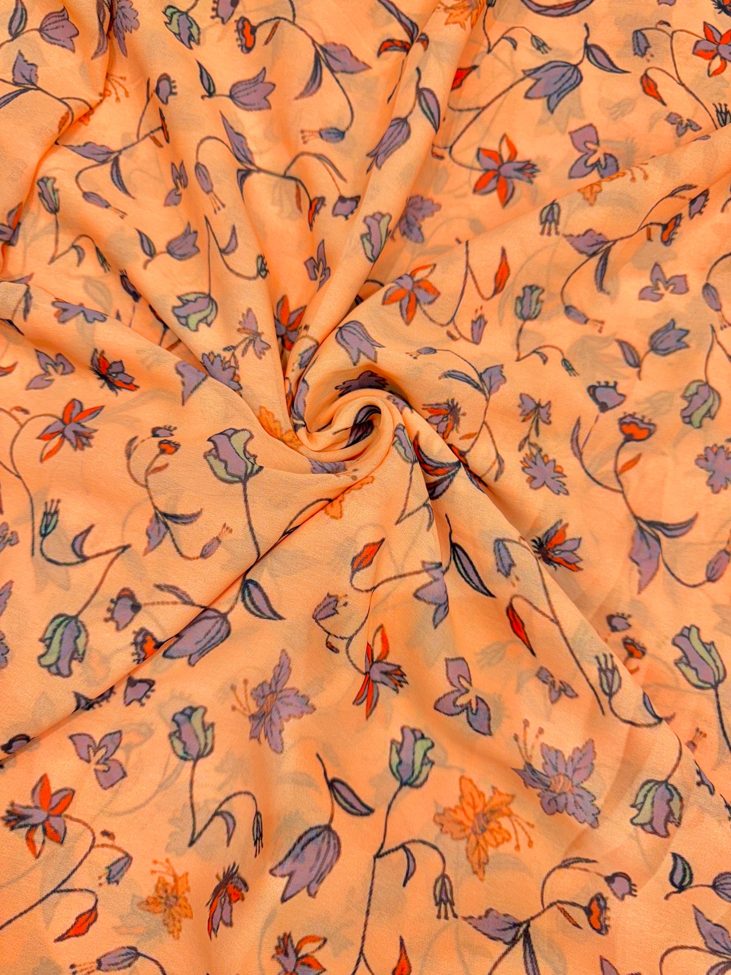 100% Soft 👗printed georgette,🥻Lightweight  44-45inch width Sare , Anarkali , dresses