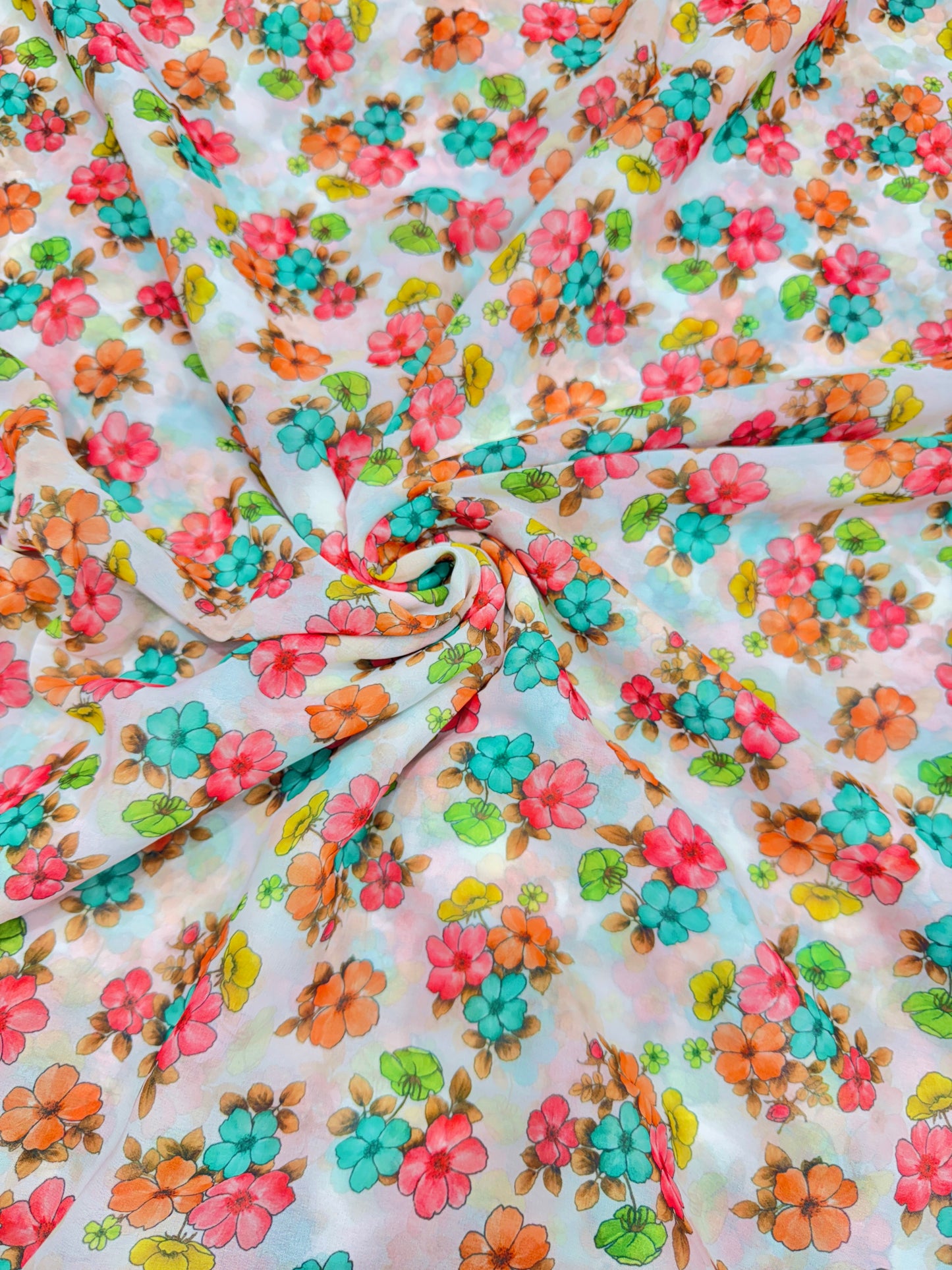 100% Soft 👗printed georgette,🥻Lightweight  44-45inch width Sare , Anarkali , dresses