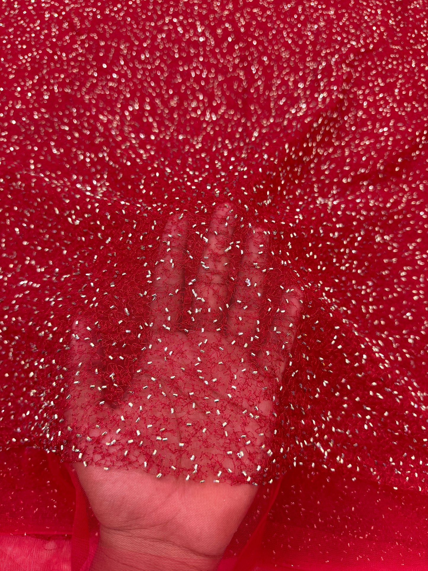 Luxury  Net Fabric with Metallic Sequin Work – Premium Designer Fabric 44INCH WIDTH