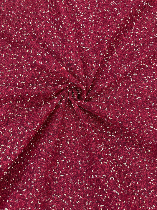 Luxury  Net Fabric with Metallic Sequin Work – Premium Designer Fabric 44INCH WIDTH
