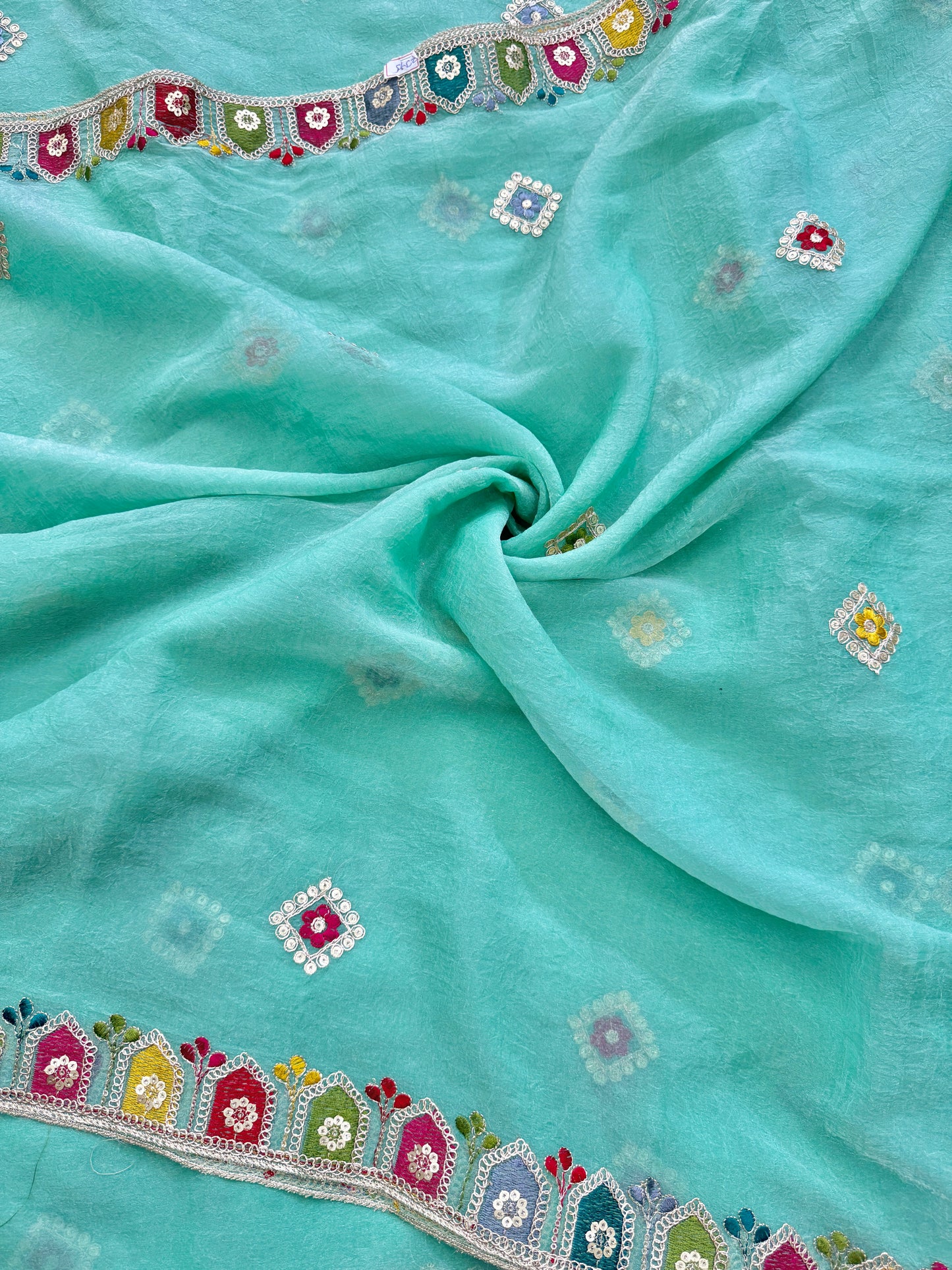 Beautiful Fendy fabrics with multi embroidery work 🎨44inch width