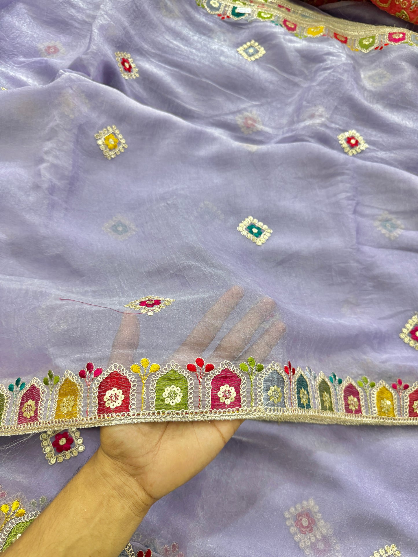 Beautiful Fendy fabrics with multi embroidery work 🎨44inch width