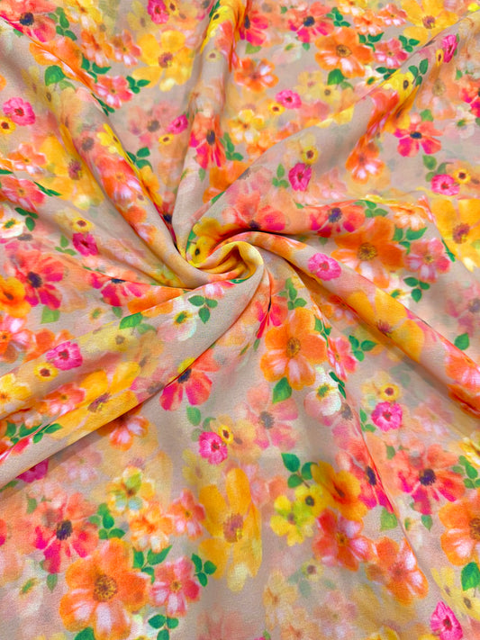 100% Soft 👗printed georgette,🥻Lightweight  44-45inch width Sare , Anarkali , dresses
