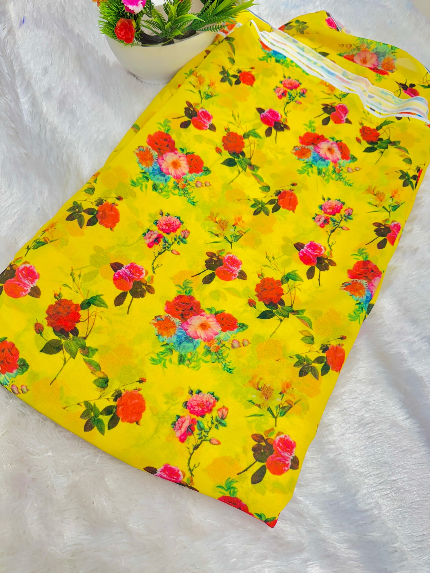 100% Soft 👗printed georgette,🥻Lightweight  44-45inch width Sare , Anarkali , dresses